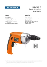 Notice Bavaria by Einhell BDY 720 E Visseuse