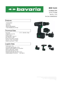 Notice Bavaria BCD 144/2 Perceuse