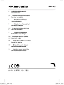 Notice Bavaria BSD 48 Visseuse