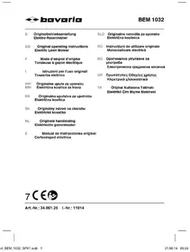 Notice Bavaria BEM 1032 Tondeuse à gazon