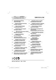 Notice Gardol GAK-E 20 LI OA Sag