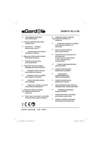 Notice Gardol GAMH-E 40 LI OA Gressklipper