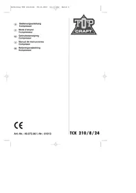 Notice TOP CRAFT TCK 210/8/24 Kompressor