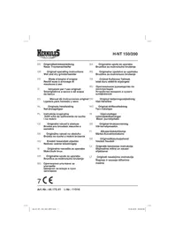 Notice Herkules H-NT 150/200 Bruska