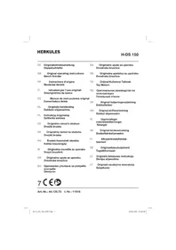 Notice Herkules H-DS 150 Bruska