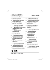 Notice Gardol GAH-E 2046 LI Hedge trimmers