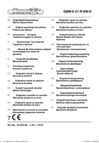 Notice Gardol GBM-E 51 R HW E Gressklipper