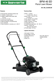 Notice Bavaria BPM 46 SD Tondeuse à gazon