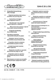 Notice Gardol GAA-E 20 LI OA Sag