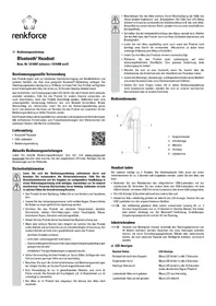 Notice Renkforce TWNT-BH802 Bouchon d'oreille