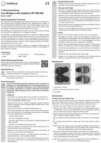 Notice Renkforce RF-TWS-500 Ohrstöpsel