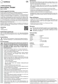 Notice Renkforce RF-4755728 Bouchon d'oreille