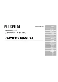 Notice FUJIFILM XF8MMF3.5 R WR Appareil photo