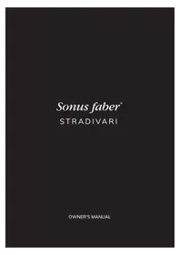 Notice Sonus Faber STRADIVARI Haut-parleur