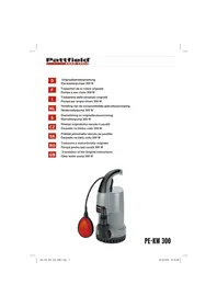 Notice Pattfield PE-KW 300 Pompe à eau