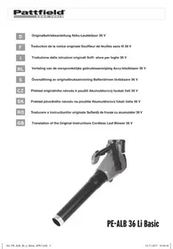 Notice Pattfield PE-ALB 36 LI BASIC Souffleur