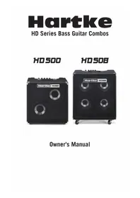 Notice Hartke HD508 Ampli guitare