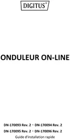 Notice Digitus DN-170096 Serveur