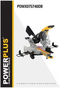 Notice PowerPlus POWX075740DB Пила