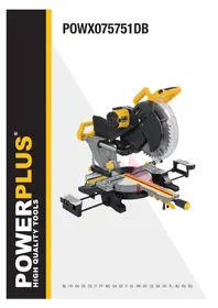 Notice PowerPlus POWX075751DB Пила