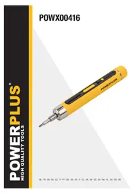 Notice PowerPlus POWX00416 Visseuse