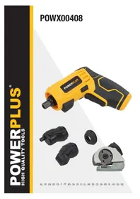 Notice PowerPlus POWX00408 Visseuse