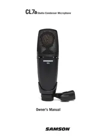 Notice SAMSON CL7A Microphone