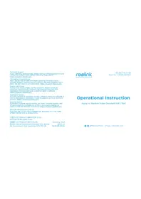 Notice REOLINK VIDEO DOORBELL WIFI Sonnette de portes