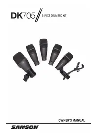 Notice SAMSON DK705 Microphone