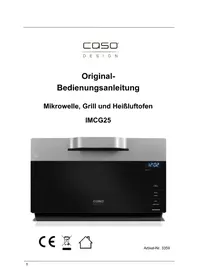 Notice CASO IMCG 25 CERAMIC Horno