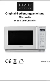Notice CASO M 20 CUBE CERAMIC Horno