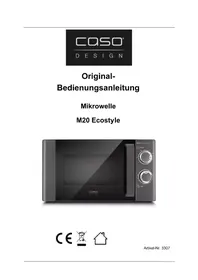 Notice CASO M 20 ECOSTYLE PRO Horno