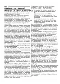 Notice PRIVILEG PRC 8VS1 Réfrigérateur