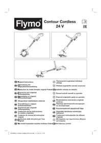 Notice FLYMO CONTOUR CORDLESS 24V триммер для травы