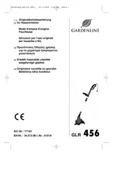 Notice Gardenline GLR 456 Coupe-herbe