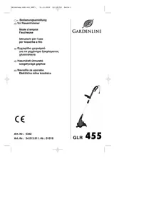 Notice Gardenline GLR 455 Coupe-herbe