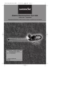 Notice Gardenline GLH 666 Taille-haies