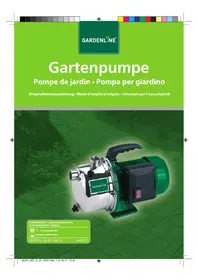 Notice Gardenline GLGP 1007-S Pompe à eau