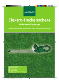 Notice Gardenline GLH 667 Taille-haies