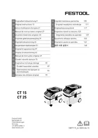 Notice FESTOOL CT 25 E 진공 청소기