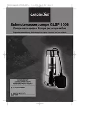 Notice Gardenline GLSP 1006 Pompe à eau