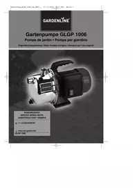 Notice Gardenline GLGP 1006 Pompe à eau