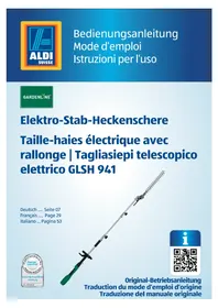 Notice Gardenline GLSH 941 Taille-haies