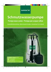 Notice Gardenline GLSP 1007 Pompe à eau