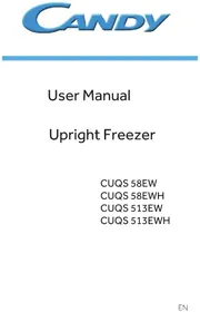 Notice CANDY CUQS 58EWH Congelator