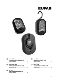 Notice Eufab 13495 Lampe de poche
