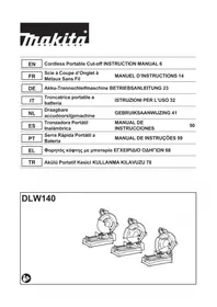 Notice MAKITA DLW140 Broyeur de végétaux