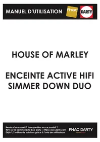 Notice HOUSE OF MARLEY SIMMER DOWN DUO Haut-parleur