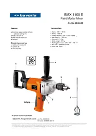 Notice Bavaria by Einhell BMX 1100 E Mélangeur de peinture