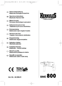 Notice Herkules BME 800 Trapano